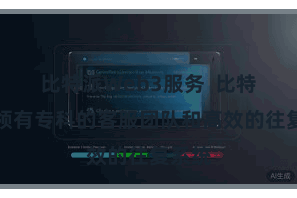 比特派Web3服务 比特派还领有专科的客服团队和高效的往复系统