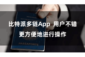 比特派多链App  用户不错更方便地进行操作